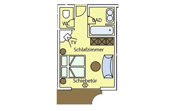 1-Raum-Luxus-Appartement